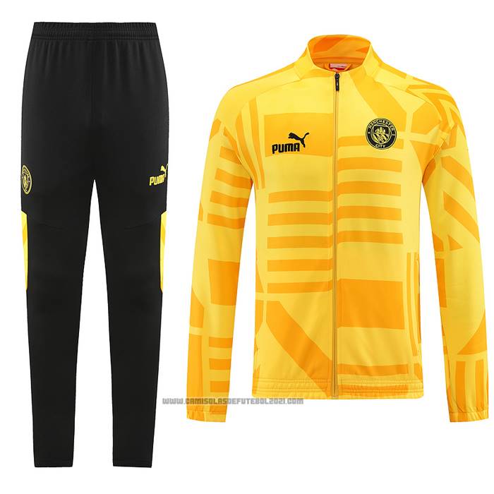 Jaqueta de Treinamento Manchester City 2022-2023 Laranja